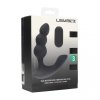 Dual Motor Remote Control Beaded Vibrating Liquid Silicone Prostate Stimulator - Black